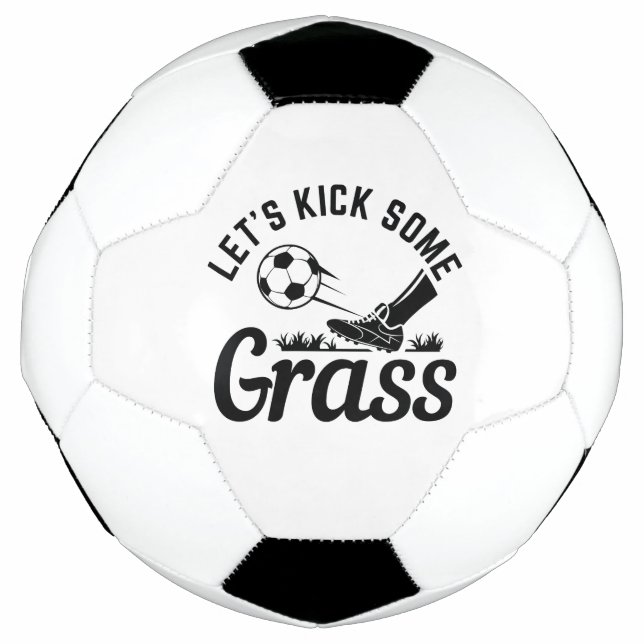 Bola De Futebol Vamos chutar um pouco de grama (Frente)