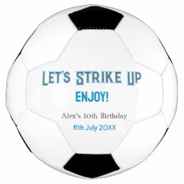 Bola De Futebol Vamos sobe cinza azul feliz nome de 10 anos