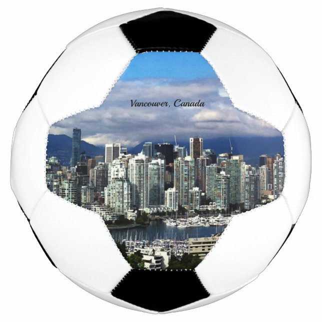 Bola De Futebol Vancouver, linha do horizonte do Canadá (Frente)