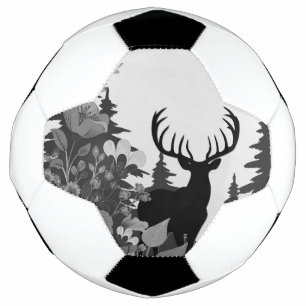 Bola De Futebol Veado com Galhada Grande Fora da Floresta