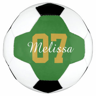Bola de Futebol Verde Moderna Personalizada
