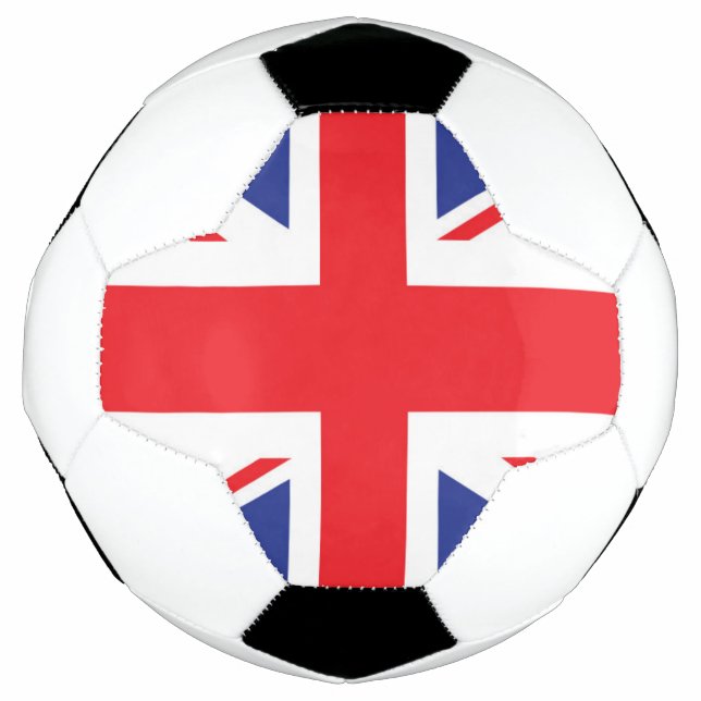 Bola De Futebol Versão ilustrada da bandeira britânica (Frente)