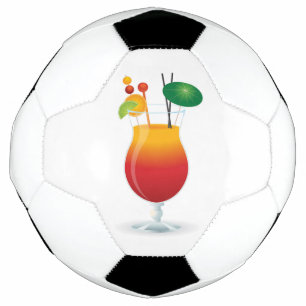 BOLA DE FUTEBOL VIDRO DE COCKTAIL