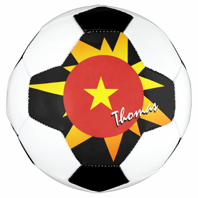 Bola De Futebol Vietnam Futebol e Bandeira Vietnamita / BANG (Frente)