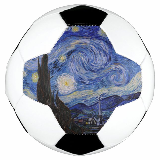 Bola De Futebol Vincent Van Gogh - A noite de Starry (Frente)