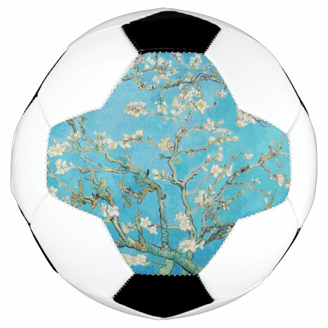 Bola De Futebol Vincent van Gogh - Flor de Amendoeira (Frente)