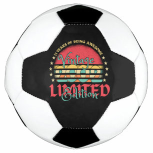 Bola De Futebol Vintage 2002 Limited Edition 21 year old 21st