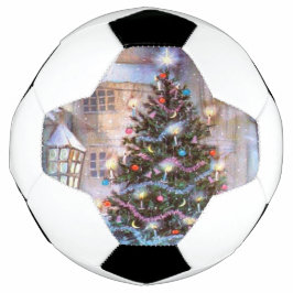 Bola De Futebol Vintage da Árvore de Natal