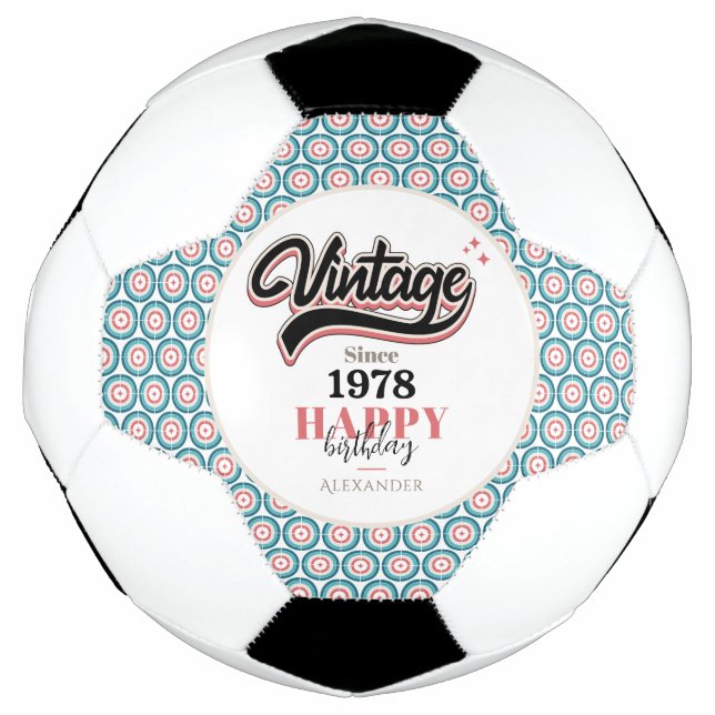 Bola De Futebol Vintage desde - 1978 (Frente)