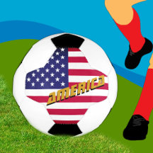Vintage USA Football & American Flag / Esporte