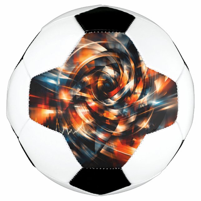 Bola De Futebol Visão Abstrata de Movimento e Mente (Frente)