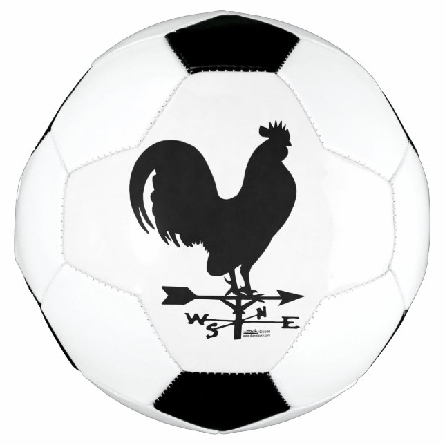 Bola De Futebol Weathervane Rooster (Frente)