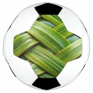 Bola De Futebol Weave verde fresca de bambu