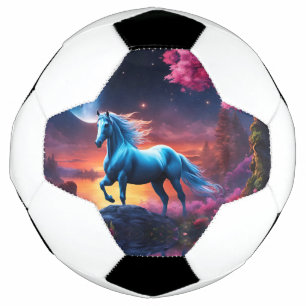 Bola De Futebol White Stallion Fantasy Pink Garden