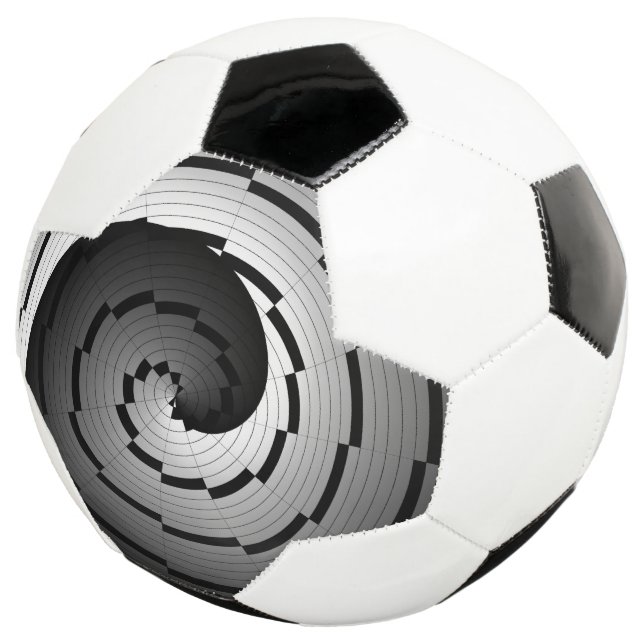 Bola De Futebol Yin Yang Spiral Duplo (Três quartos)