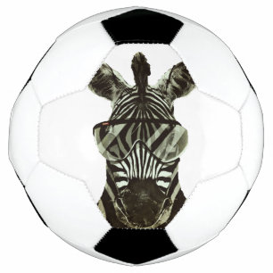 Bola De Futebol Zebra hipster