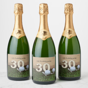 Bola de golfe aniversário de 30 anos e tchau verd