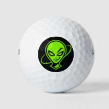 Bola de Golfe Boa Sorte Alien Verde