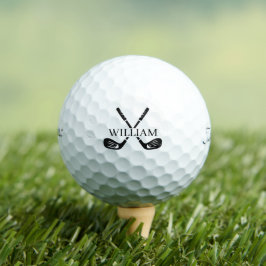 Bola de Golfe com Nome Monograma Escolha Sua Cor