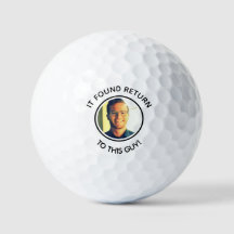 Bola de golfe de pai personalizada engraçada piada