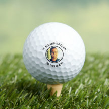 Bola de golfe de pai personalizada engraçada piada