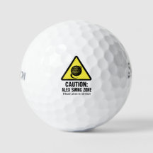 Bola de Golfe Divertida com Design de Zona de Swin
