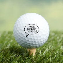 Bola de Golfe do Balão Cômico Perdida