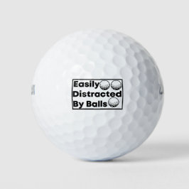 Bola de golfe facilmente distraída