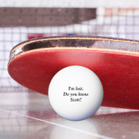 Bola de Golfe Personalizada com Nome Estou Perdido