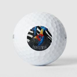 Bola de Golfe Selvagem Pintada por Galinha