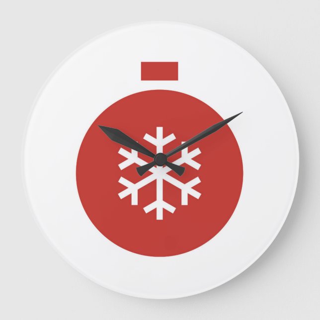 Bola de Natal Grande Relógio (Frente)