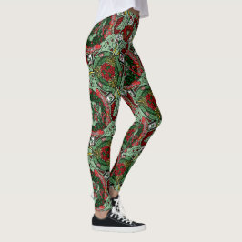 Bola de Neve de Natal, Leggings de Guirlanda