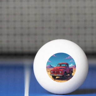 Bola de Ping Pong Clássica Americana de Caminhonet