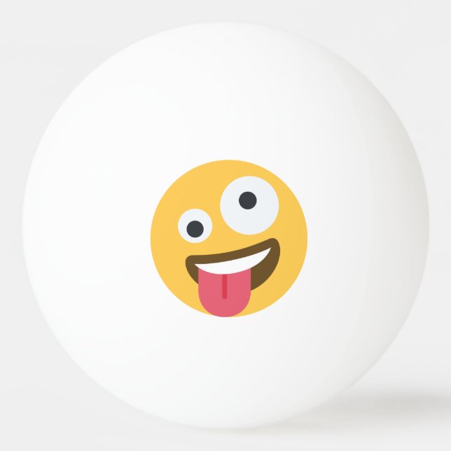 Bola de Ping Pong com uma visão engraçada. (Frente)