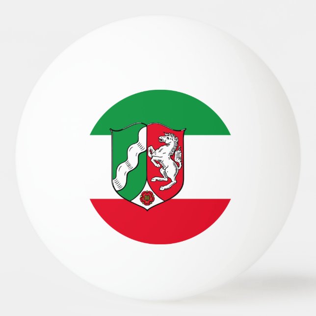Bola de Ping-Pong da Bandeira da Renânia do Norte- (Frente)