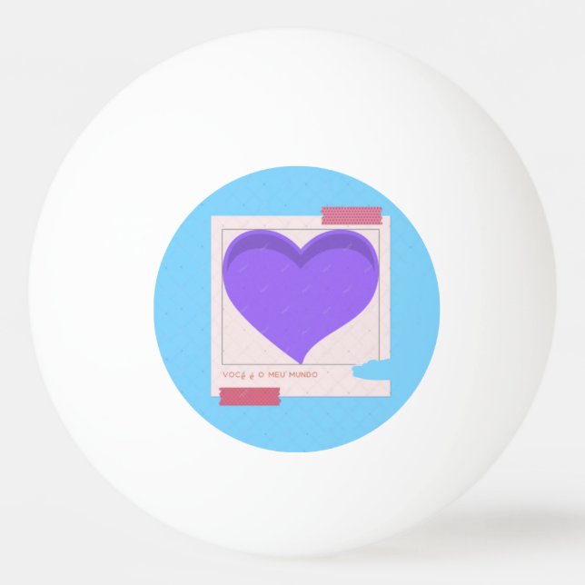 Bola de Ping Pong da minha primeira música  (Frente)