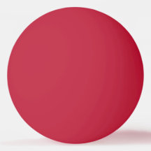Bola de ping pong de cor vermelho sólido