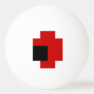 bola de ping pong de Olhos Vermelhos De 8 Bits
