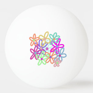Bola de Ping Pong Floral