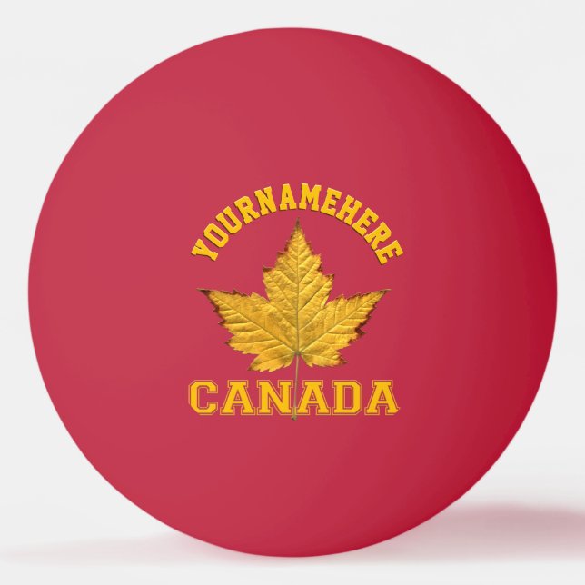 Bola de Ping Pong Personalizada Canadá Bolas do Ca (Frente)