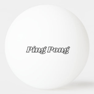 Bola de Ping Pong Personalizada com Texto Personal