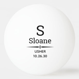 Bola de Ping Pong Personalizada para Usher