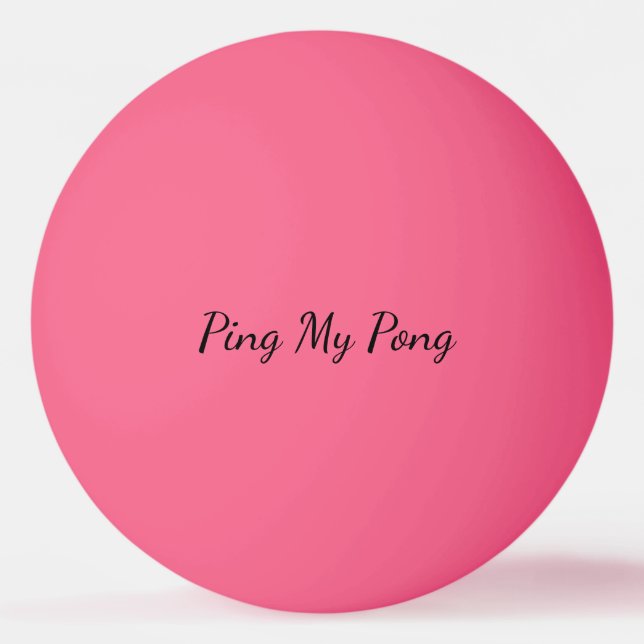 Bola de Ping Pong Personalizada Ping My Pong (Verso)