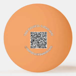 Bola de Ping Pong Promocional com Código QR e Text
