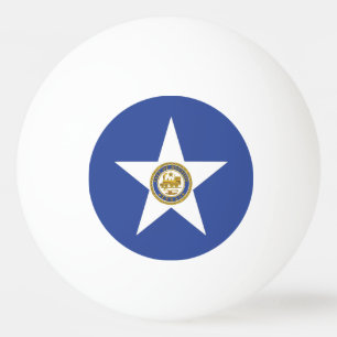Bola de pingue-pongue com Bandeira de Houston