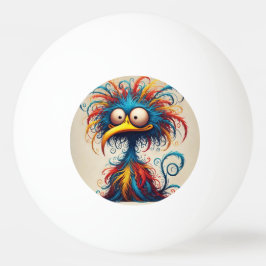 Bola de pingue-pongue engraçada