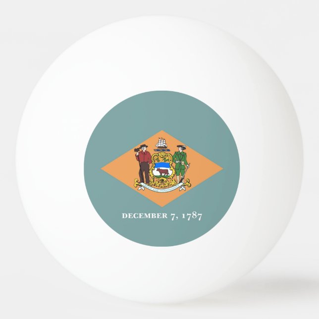 Bola de pingue-pongue especial com a bandeira de D (Verso)