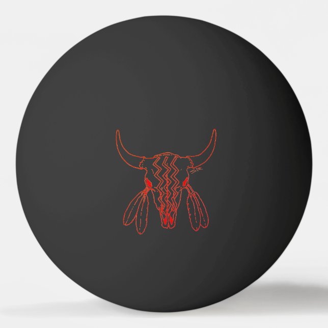 Bola de pingue-pongue Red Ghost Dance Buffalo 1 es (Frente)