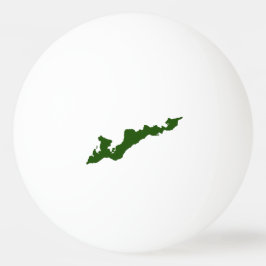 Bola de Pinos do Logotipo da Ilha Fishers - Verde