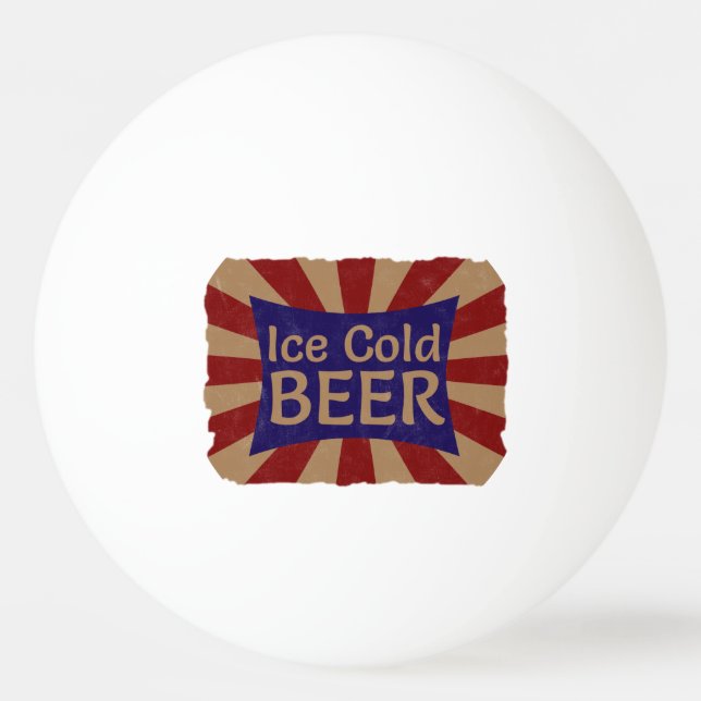 Bola De Pong De Cerveja Fria (Frente)